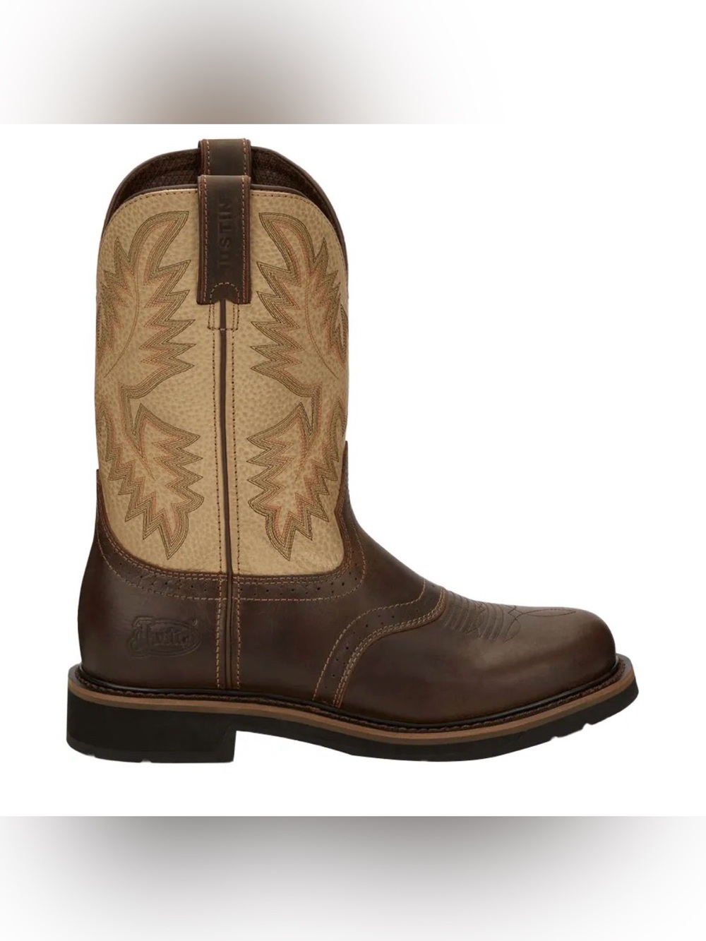 Justin Men's Round Toe 11" Superintendent Work Boots size 10 D